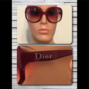 Perfect Cond Dior Glossy I Sunglasses Red